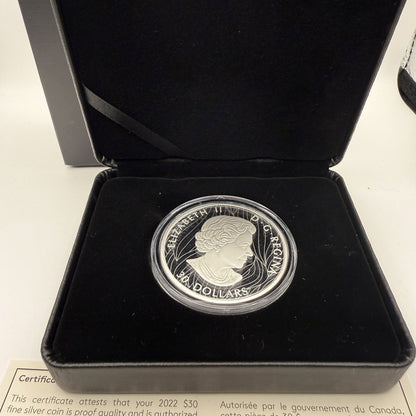 2022 The Mighty Bison $30 2 oz Silver Coin - back