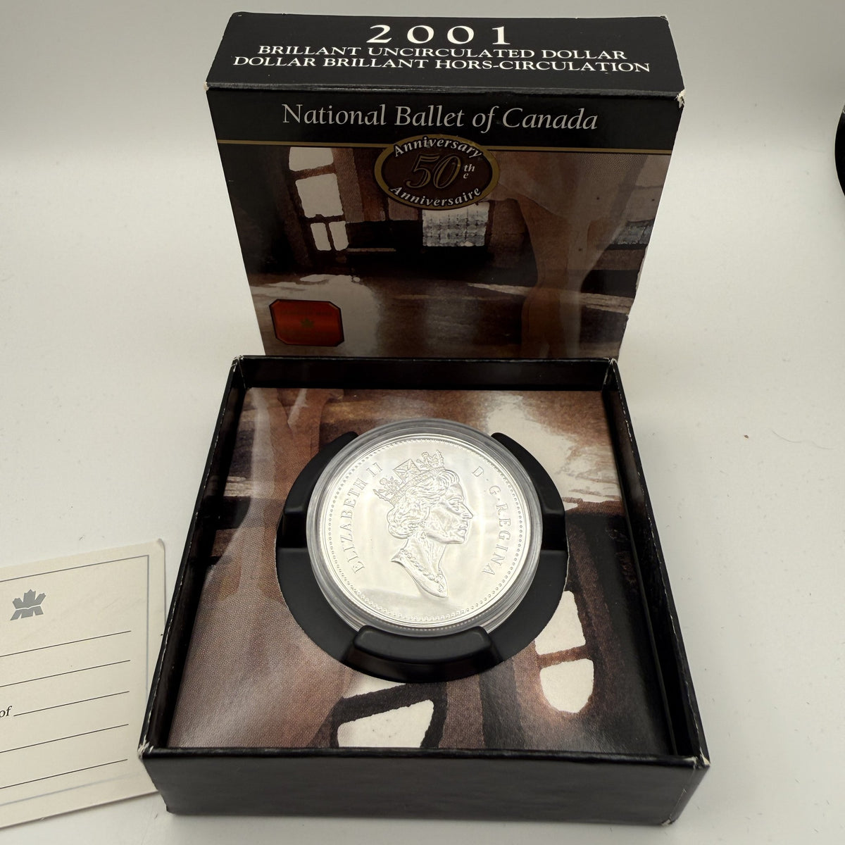 2001 National Ballet of Canada Silver Dollar BU - back