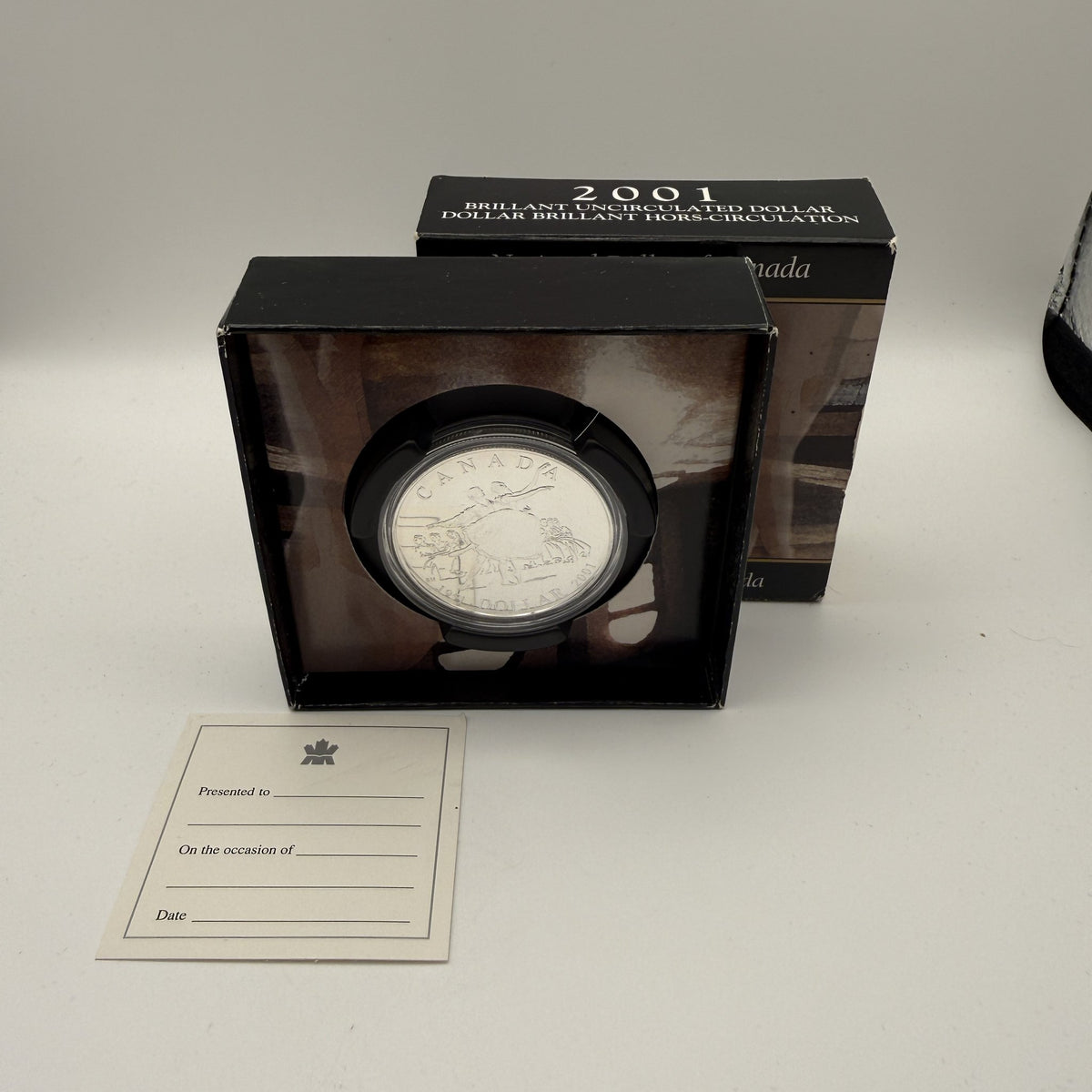 2001 National Ballet of Canada Silver Dollar BU - packaging