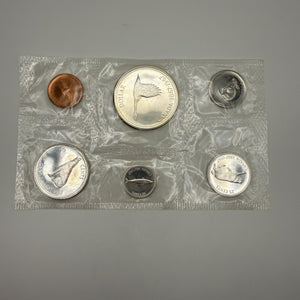 1967 Canada Centennial 6-Coin Prooflike Set – Sealed Mint Pliofilm, 80% Silver