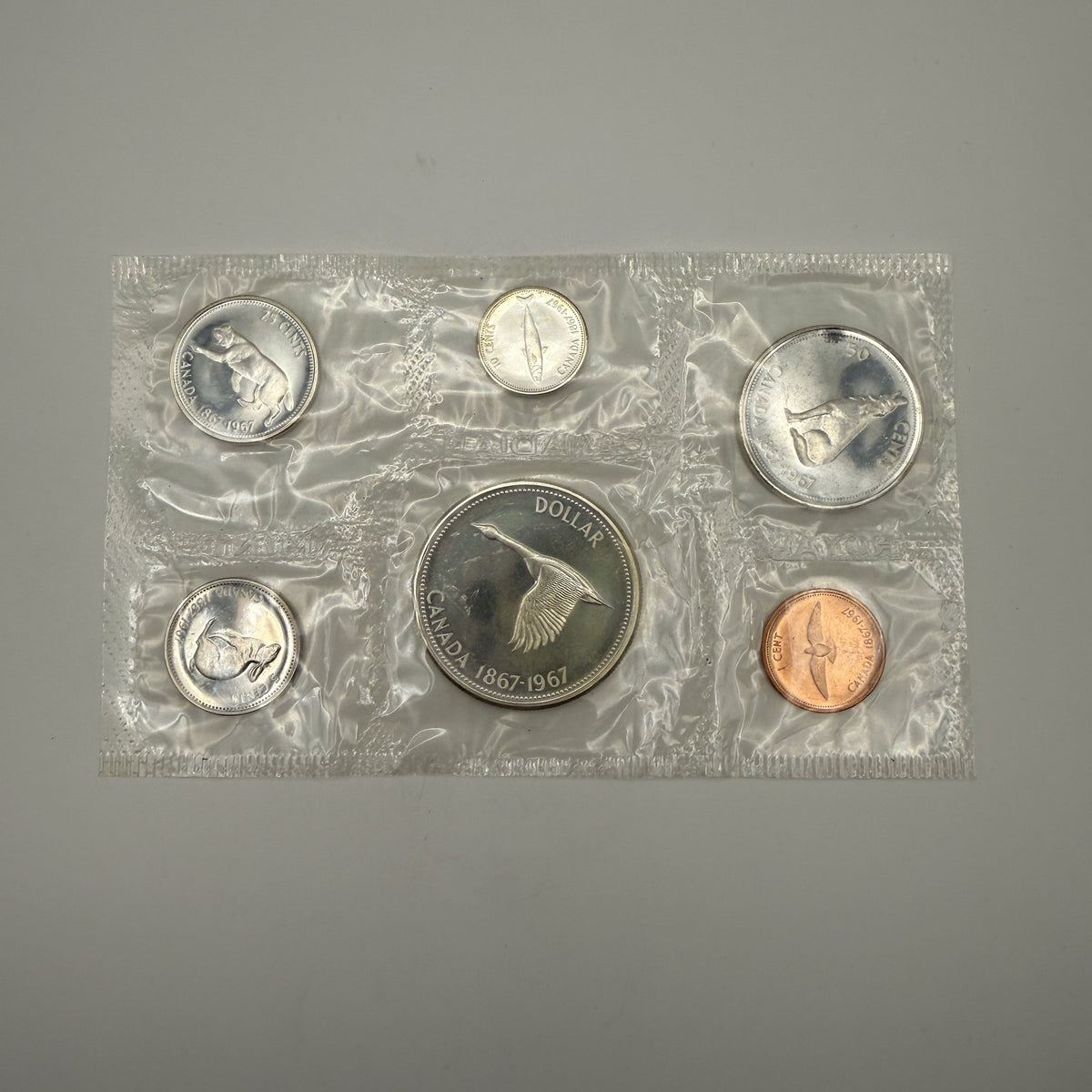 1967 Centennial Prooflike Set - front, set 3