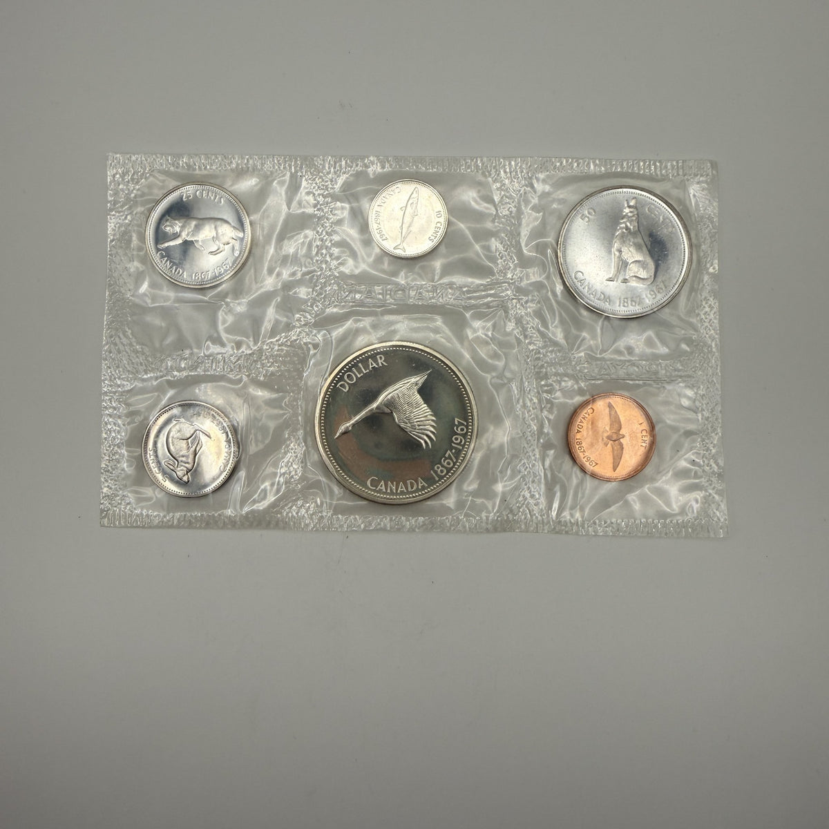 1967 Centennial Prooflike Set - front, set 4