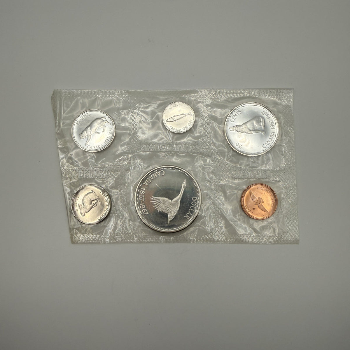 1967 Centennial Prooflike Set - front, set 5