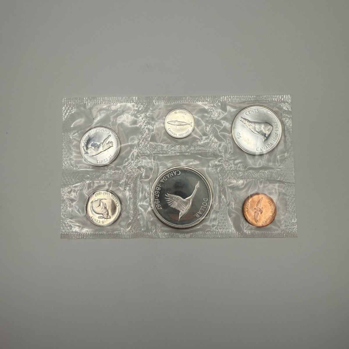 1967 Centennial Prooflike Set - front, set 6