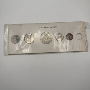 1970 Canada Year Set Holder with Manitoba Dollar – Incomplete (5 of 6 Coins)