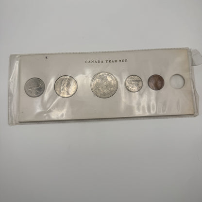 1970 Canada Year Set Holder with Manitoba Dollar - front