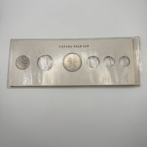 1971 Canada Year Set Holder with British Columbia Dollar – Incomplete (2 of 6 Coins)