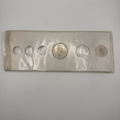 1971 Canada Year Set Holder with British Columbia Dollar - back