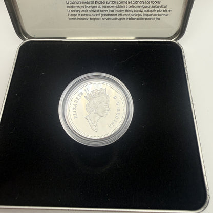 2000 Canada 50¢ First Recorded Hockey Game Sterling Silver Proof - back