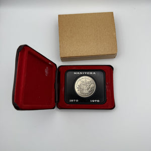 1970 Canada $1 Manitoba Centennial Nickel Dollar – Mint Case & Box