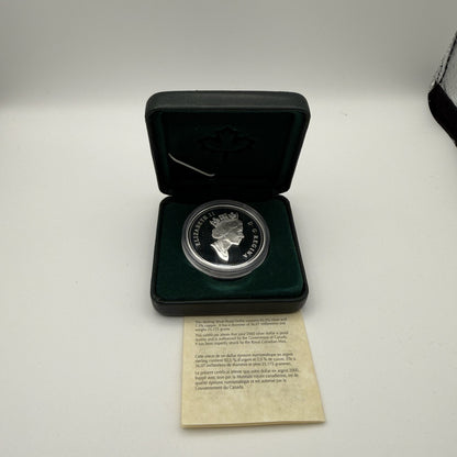 2000 Canada $1 Voyage of Discovery Sterling Silver Proof Dollar - back