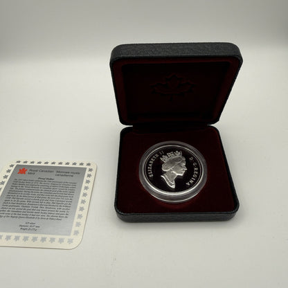 1997 Canada $1 Canada–USSR Hockey Series 25th Anniversary Sterling Silver Proof Dollar - back