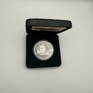 1999 Canada $1 Voyage of Juan Pérez 225th Anniversary Sterling Silver Proof Dollar – Green Mint Case