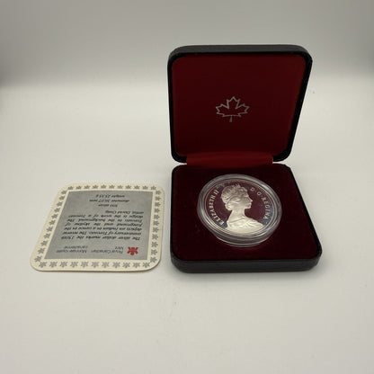 1984 Canada $1 Toronto Sesquicentennial Silver Proof Dollar - back