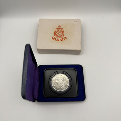 1975 Canada $1 Voyageur Nickel Specimen Dollar - front
