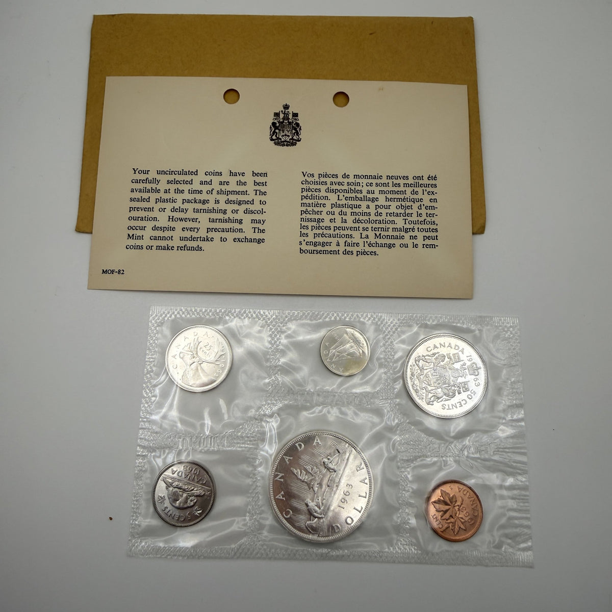 1963 Canada Prooflike Set - packaging