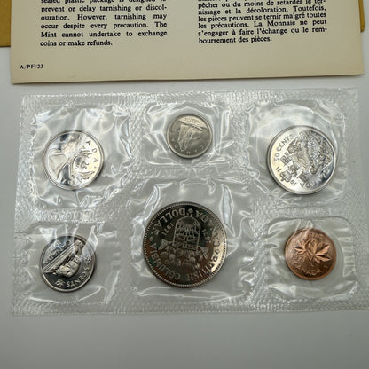 1971 Canada 6-Coin Prooflike Set with British Columbia Dollar - front