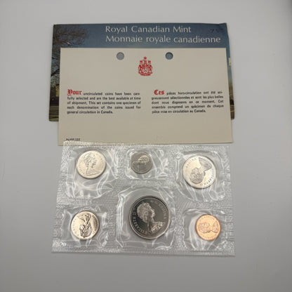 1975 Canada 6-Coin Prooflike Set - back