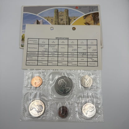 1983 Canada 6-Coin Prooflike Set - back