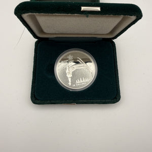1988 Canada $20 Calgary Olympic Winter Games Freestyle Skiing Sterling Silver Coin – Case, Box & Sleeve