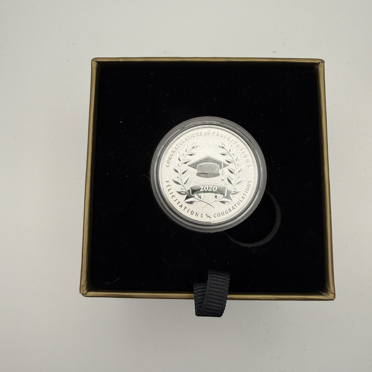 2020 Canada $10 Congratulations on Your Graduation Fine Silver Reverse Proof Coin - front