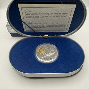 1997 Canada $20 Aviation Series – CT-114 Tutor & Snowbirds Sterling Silver Proof Coin with Gold Cameo
