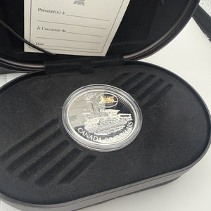 2001 Canada $20 The Scotia Locomotive Sterling Silver Proof Coin with Hologram – Case & Certificate