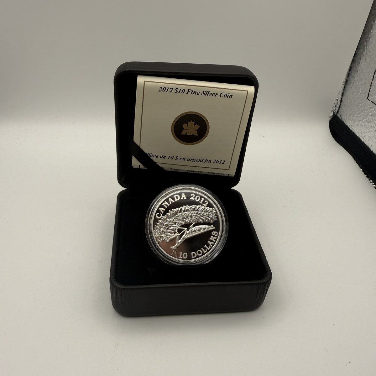 2012 Canada $10 Praying Mantis Fine Silver Proof Coin - front