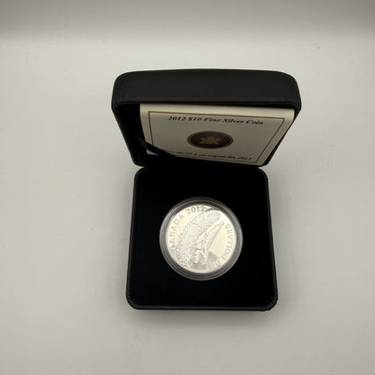 2012 Canada $10 Praying Mantis Fine Silver Proof Coin - front