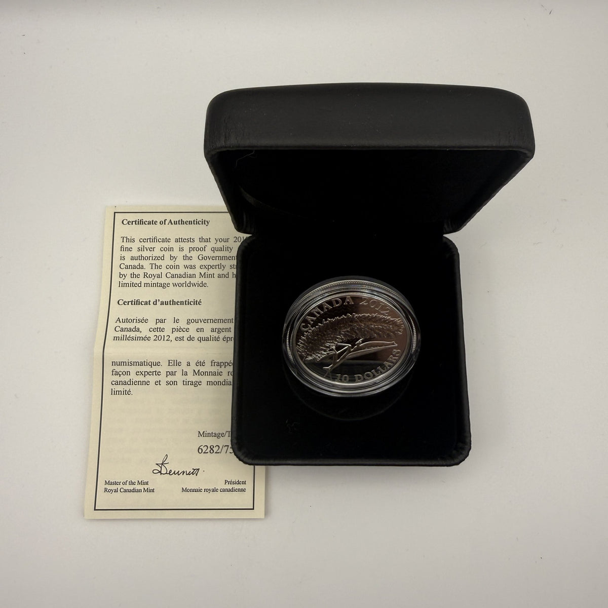 2012 Canada $10 Praying Mantis Fine Silver Proof Coin - packaging