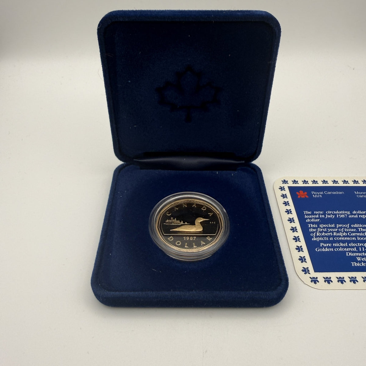 1987 Canada $1 Loon Dollar Special Edition Proof - front