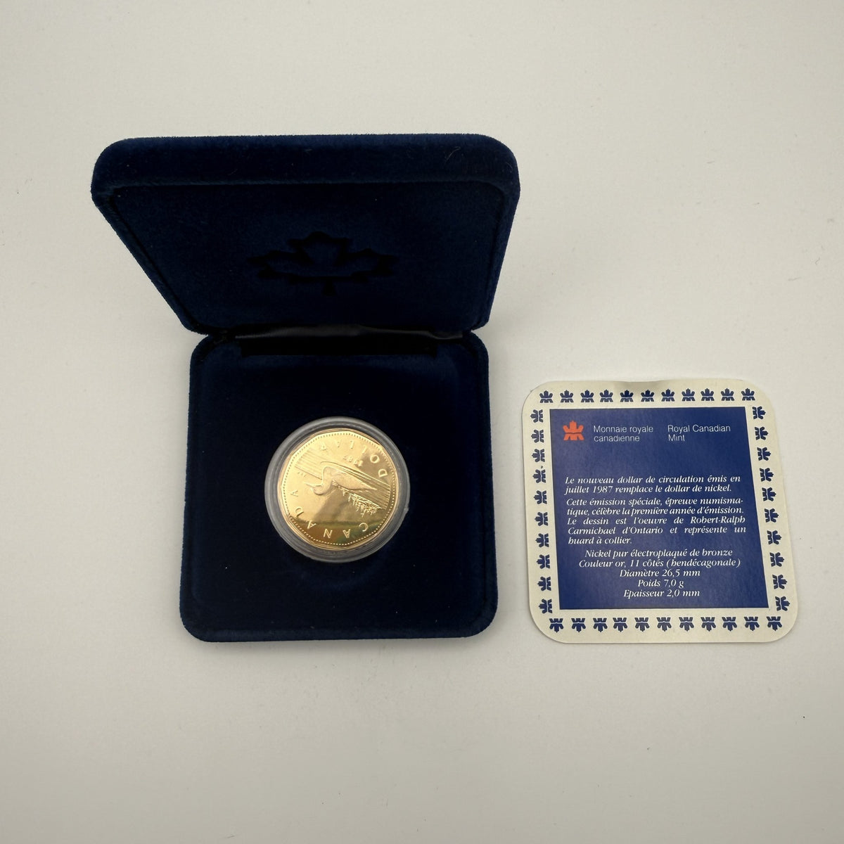1987 Canada $1 Loon Dollar Special Edition Proof - front