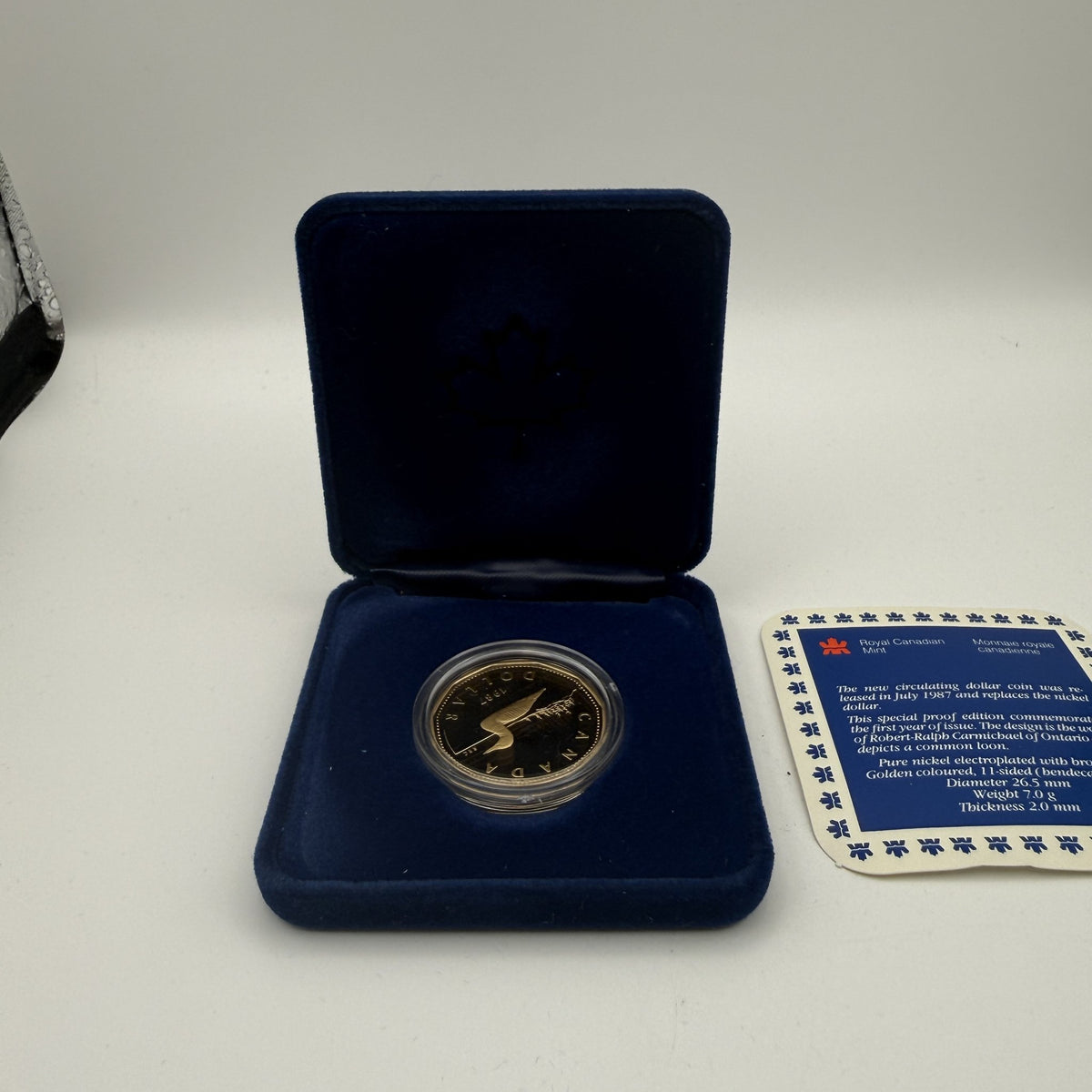 1987 Canada $1 Loon Dollar Special Edition Proof - front