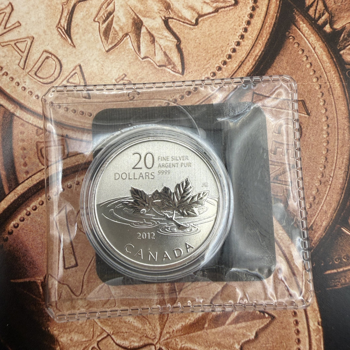 2012 Canada $20 for $20 Farewell to the Penny Fine Silver Coin - front