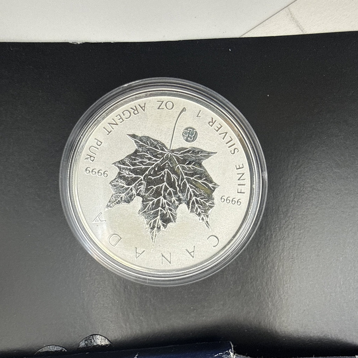2012 Canada $5 1 oz Silver Maple Leaf with F15 Privy - front