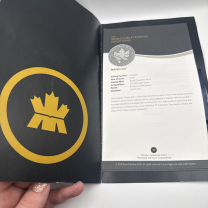 2012 Canada $5 1 oz Silver Maple Leaf with F15 Privy - packaging
