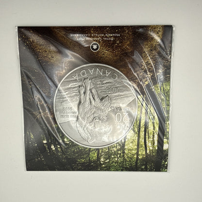 2013 Canada $20 for $20 Wolf Fine Silver Coin - front
