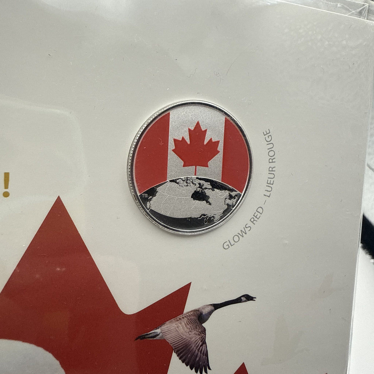 2019 Canada $5 This Is Canada! Glow-in-the-Dark Fine Silver Proof Coin - front