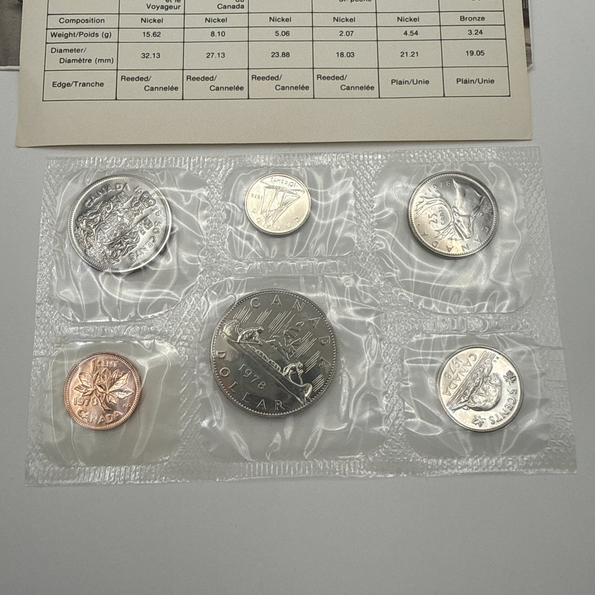 1978 Canada Proof-Like Uncirculated Set - front