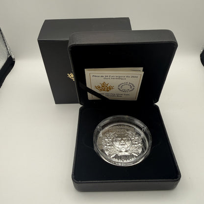2025 Canada $50 Heraldic Bear Fine Silver Proof Coin - front