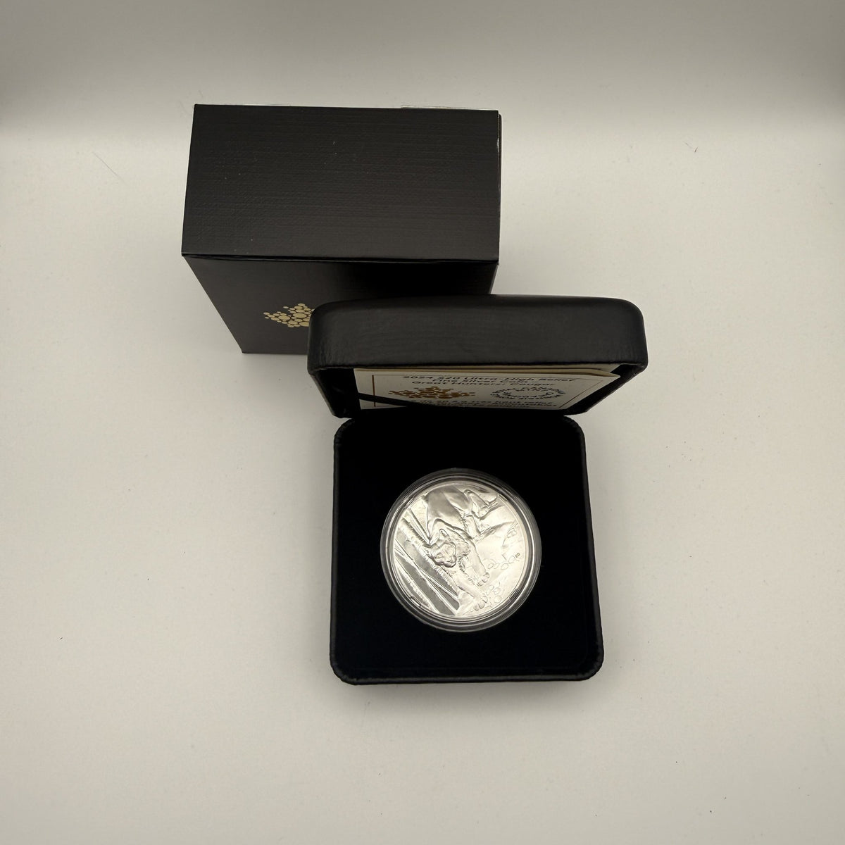 2024 Canada $20 Great Hunters: Cougar Ultra-High Relief 1 oz Fine Silver Proof Coin - front