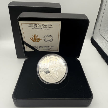 2023 Canada $30 Vantage Point Bald Eagle by Robert Bateman - front