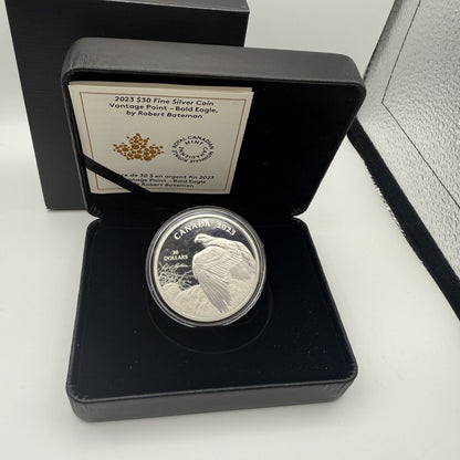 2023 Canada $30 Vantage Point Bald Eagle by Robert Bateman - front