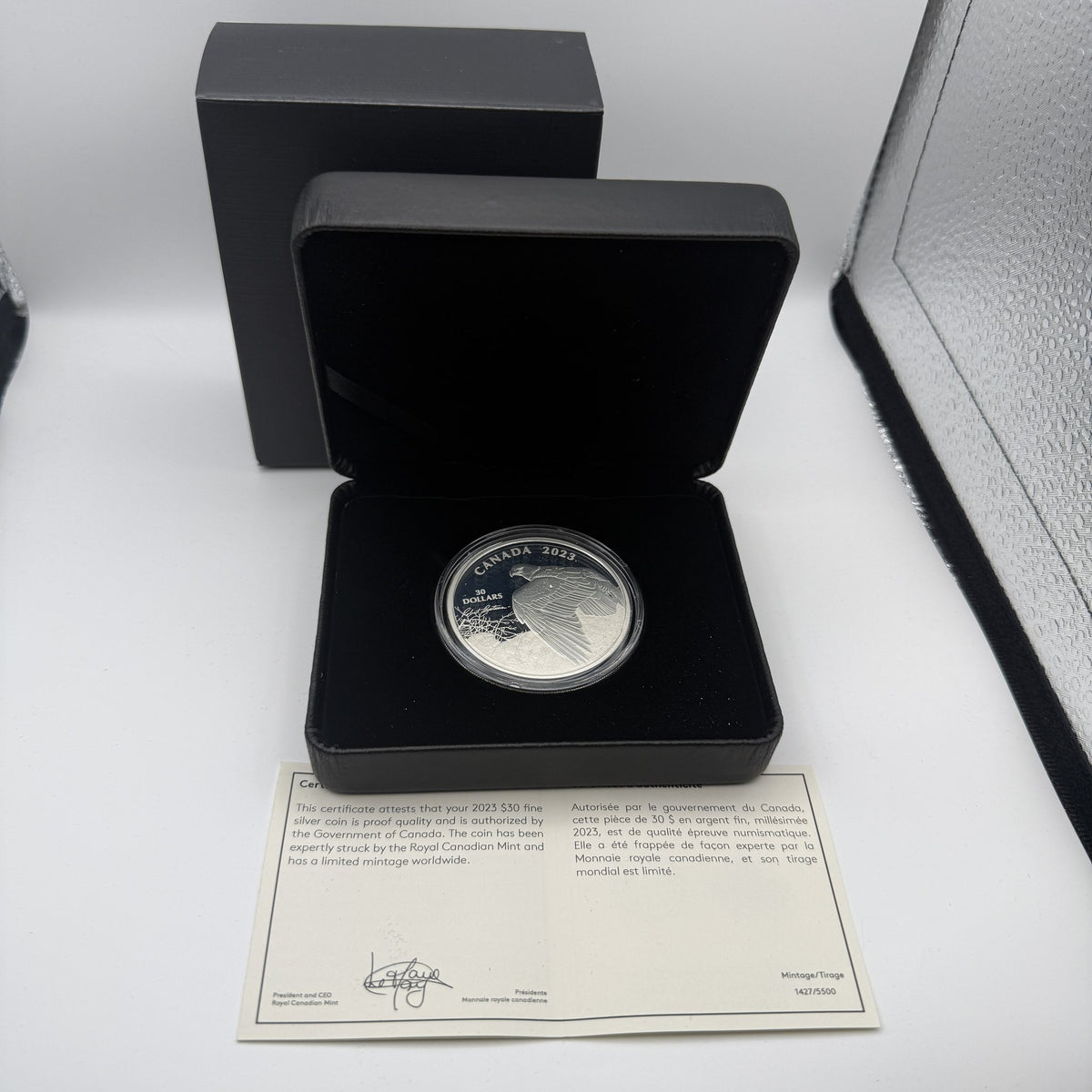 2023 Canada $30 Vantage Point Bald Eagle by Robert Bateman - front