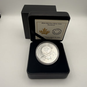2024 Canada $20 Nunavut 1 oz Fine Silver Proof Coin