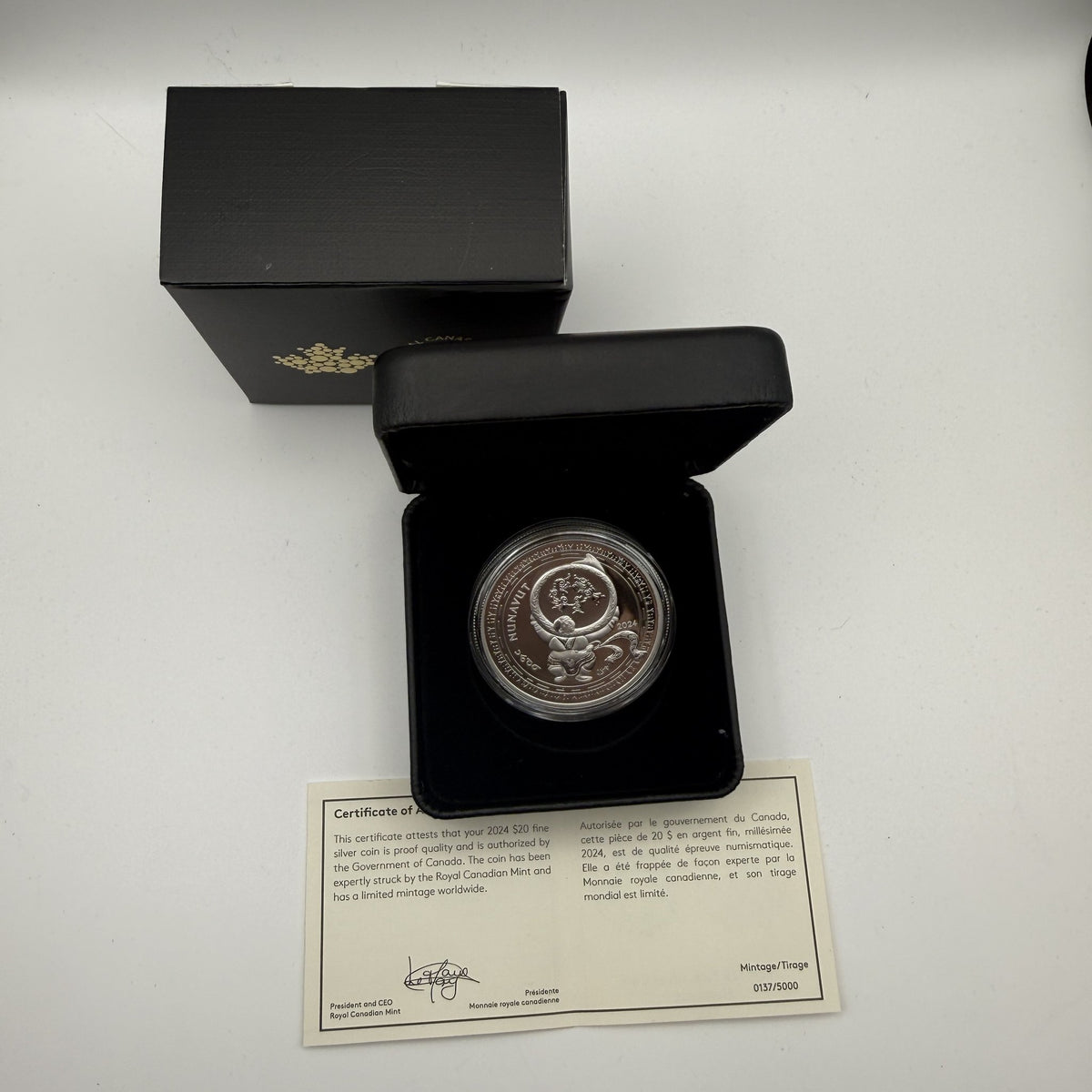2024 Canada $20 Nunavut - second coin - certificate