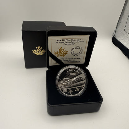2024 Canada $20 The Royal Canadian Air Force Centennial 1 oz Fine Silver Proof Coin - front