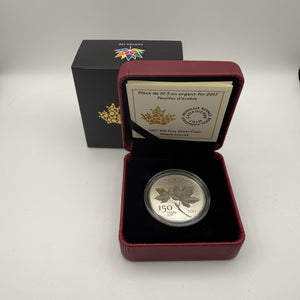2017 Canada $10 Maple Leaves Fine Silver Coin – Canada 150, Kruger-Gray Penny Design