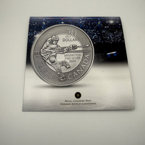 2013 Canada $20 for $20 Fine Silver Coin – Hockey, Mint Folder