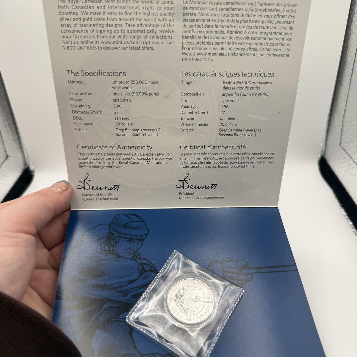 2013 Canada $20 for $20 Fine Silver Coin - packaging